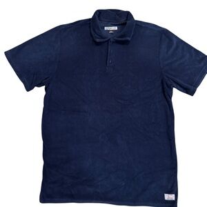 Pure Lure Reel Fishing Gear “like new” Navy Terry Blue Polo